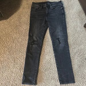 American Eagle black wash airflex 360 jeans